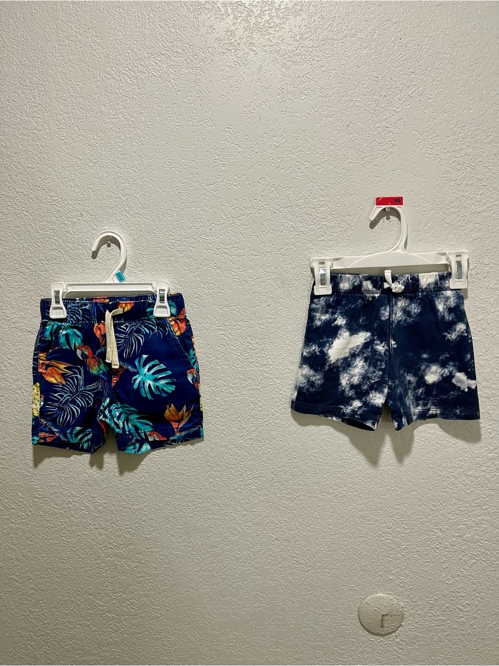 Children’s Place & Carter’s Navy Tropical Print Swim Shorts